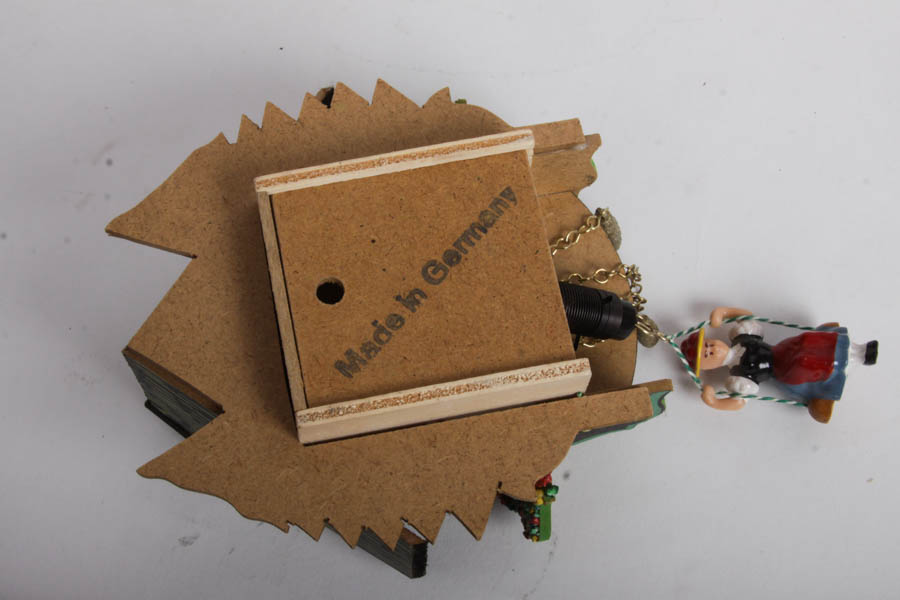Miniature German Cuckoo Clock and Accent Mirror
