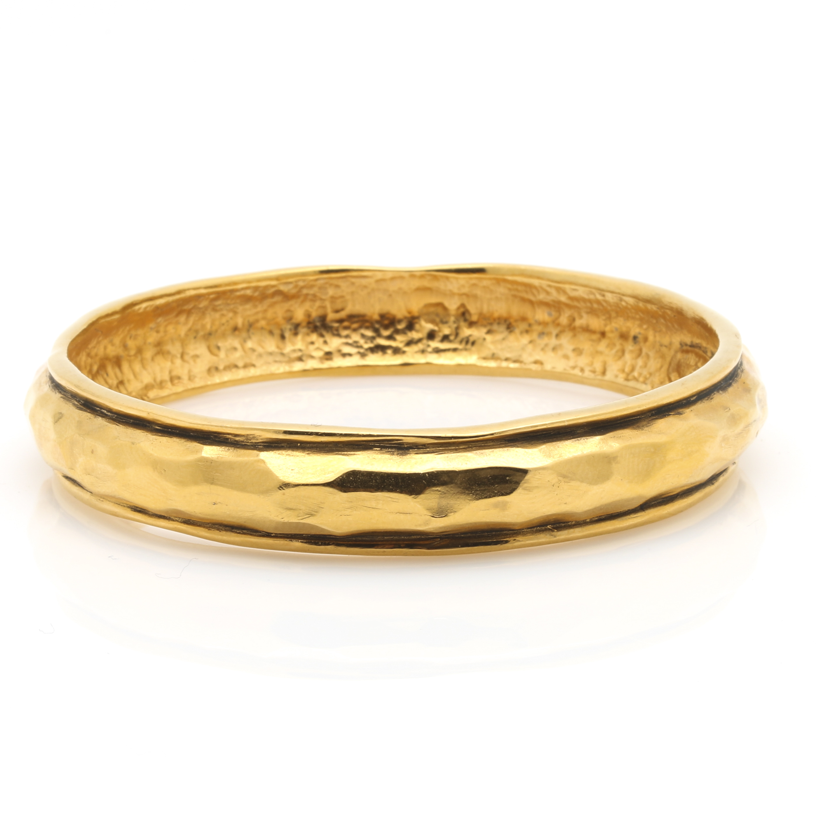 Vintage 1980s Chanel Gold Tone Bangle