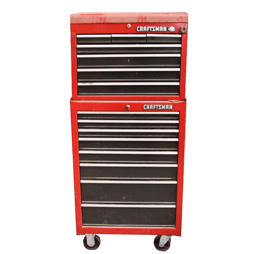 Craftsman 15-Drawer Tool Box With Tools