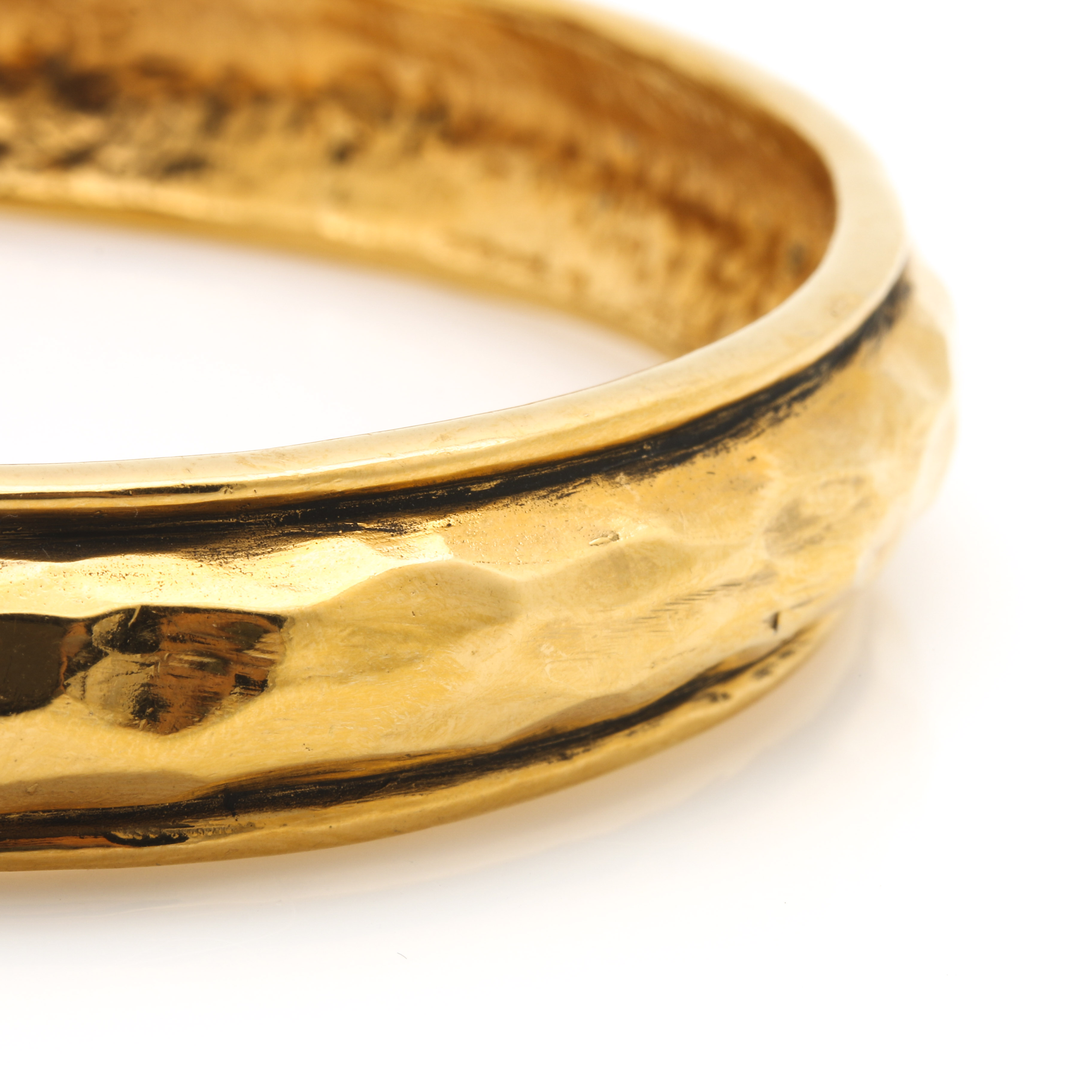 Vintage 1980s Chanel Gold Tone Bangle