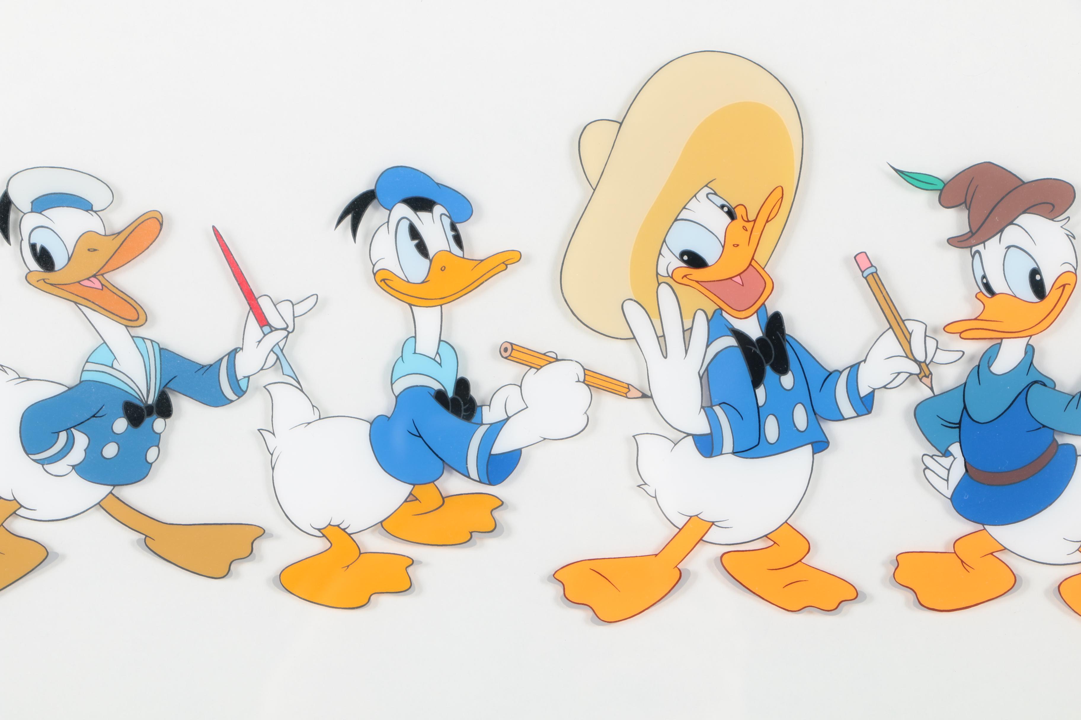 The Walt Disney Company Limited Edition Sericel "Donald Through the Years"