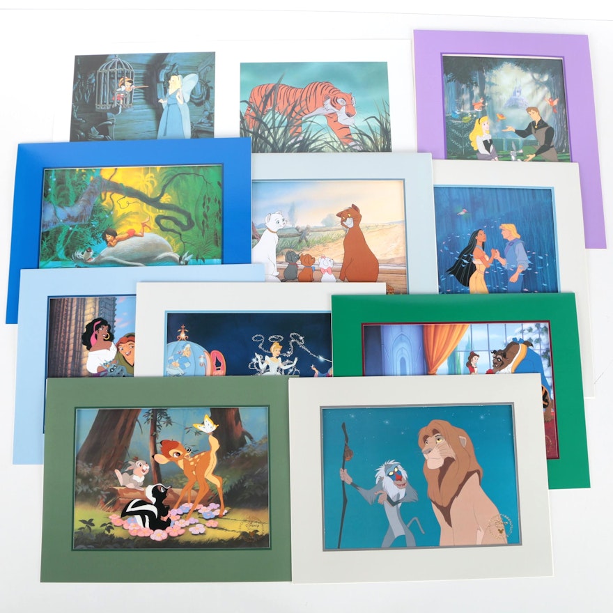 Offset Lithographs on Paper of Disney Movie Stills