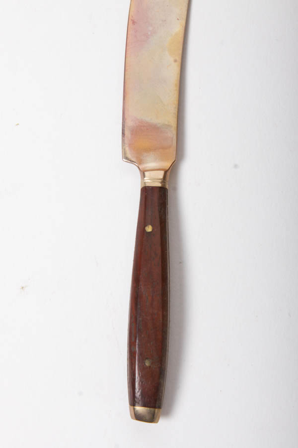 Bronze and Wood Flatware Set