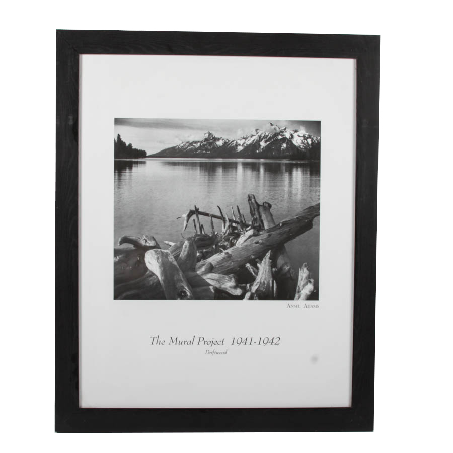 Offset Lithograph Poster for The Mural Project After Ansel Adams's "Driftwood"
