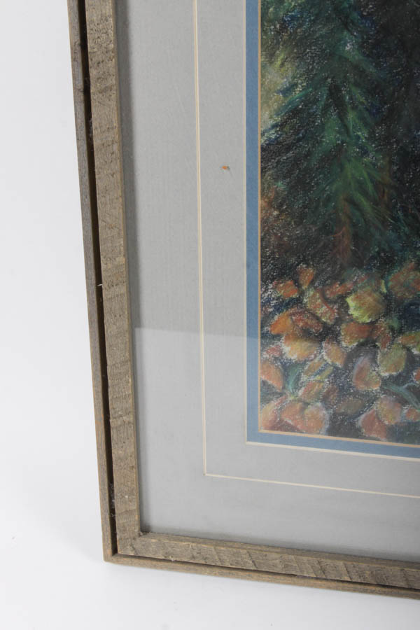 Velda Flinn Pastel Drawing on Paper of Colorado Mountain Landscape