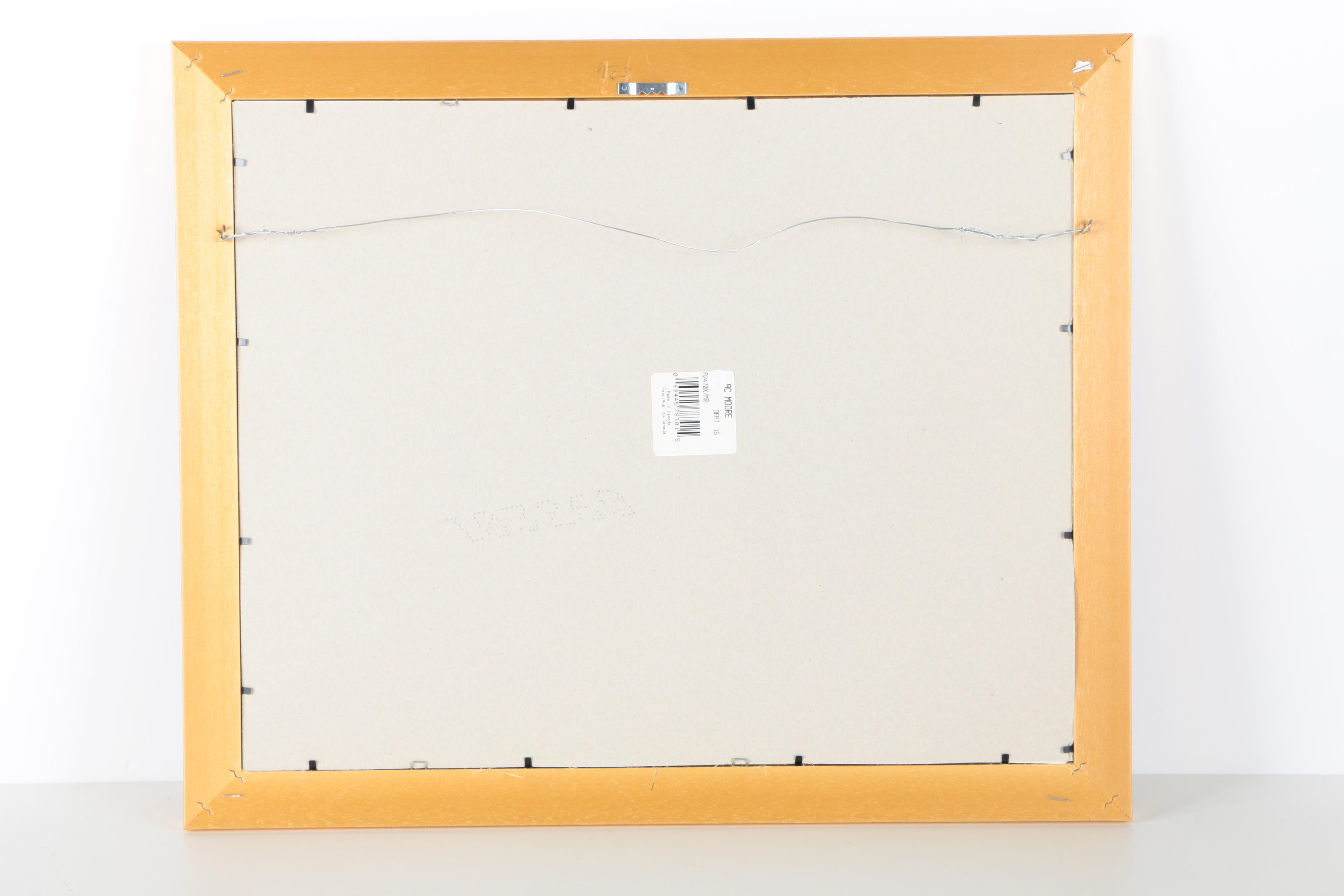 Acrylic Painting on Paper of Ocean Scene