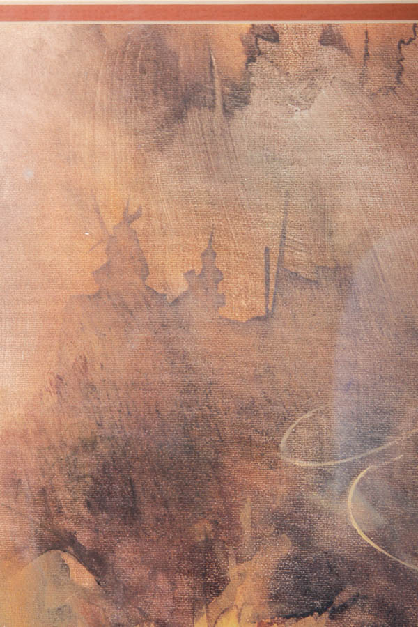 Offset Lithograph on Paper After Painting of Early Morning Fly Fishing Scene