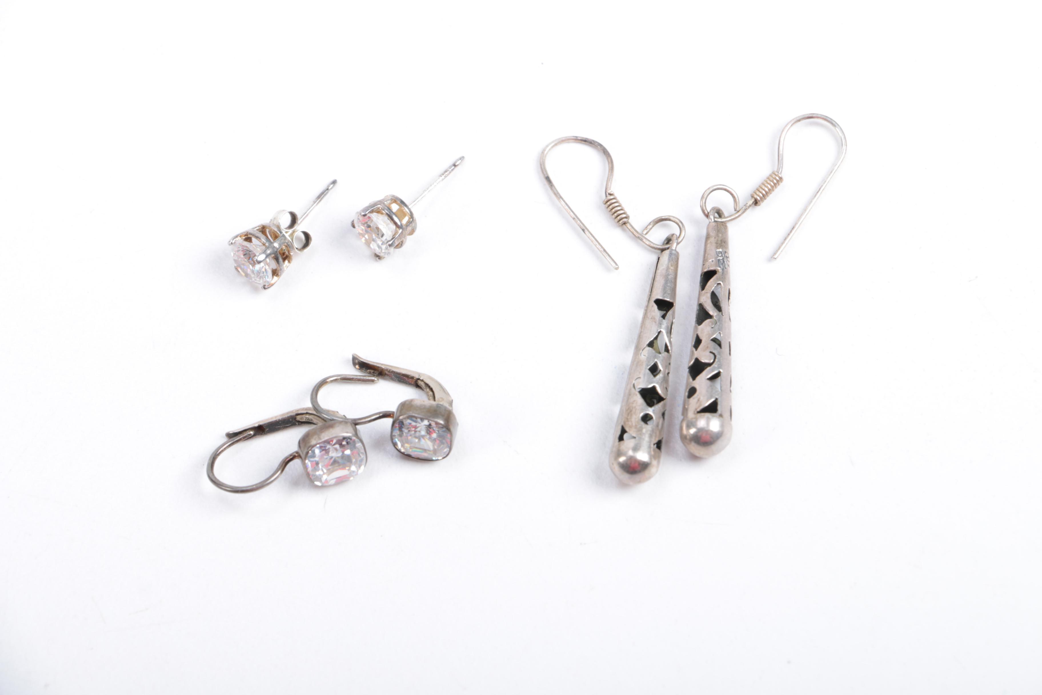 Sterling Silver Earrings and Bracelets