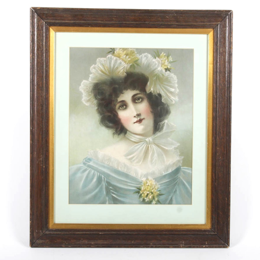 Vintage Chromo Lithograph Print