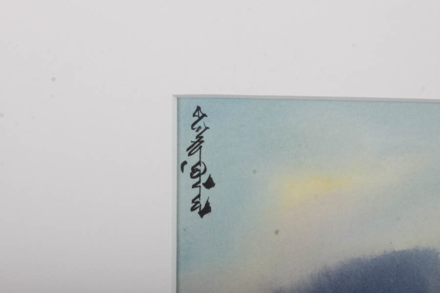 Asian Style Watercolor Painting