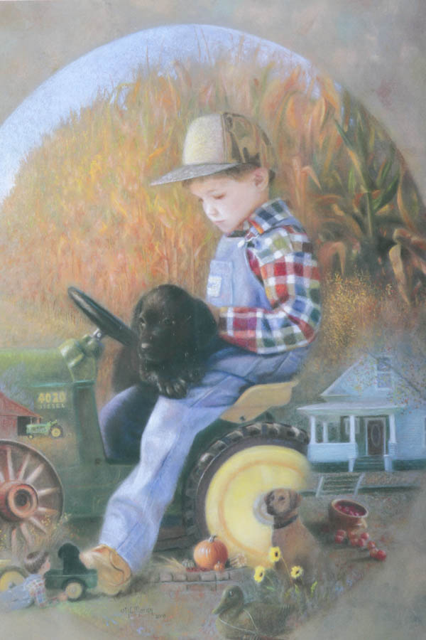Nancy Lee Moran Limited Edition Framed Print, "Deere Friends"