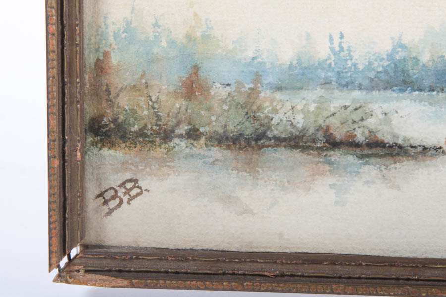 Blanche Beach Original Watercolor "Water Calm"