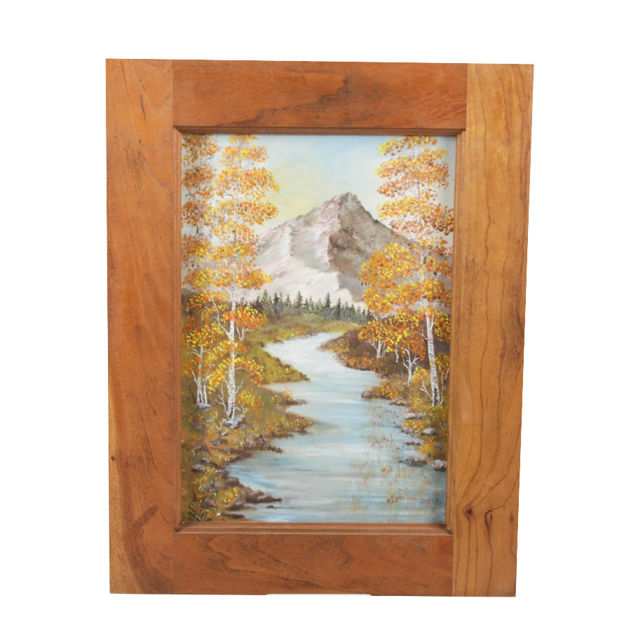 Joyce Musslewhite Acrylic Painting "A Stream to Stroll Beside"
