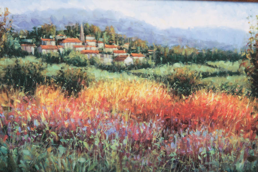 Three Framed Giclee Prints of Impressionistic Sceneries