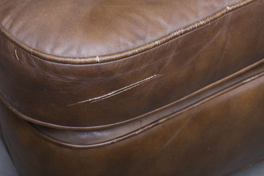 Faux Leather Club Chair