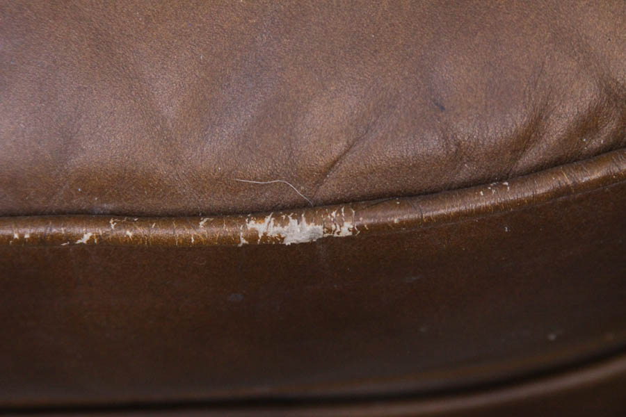 Faux Leather Club Chair