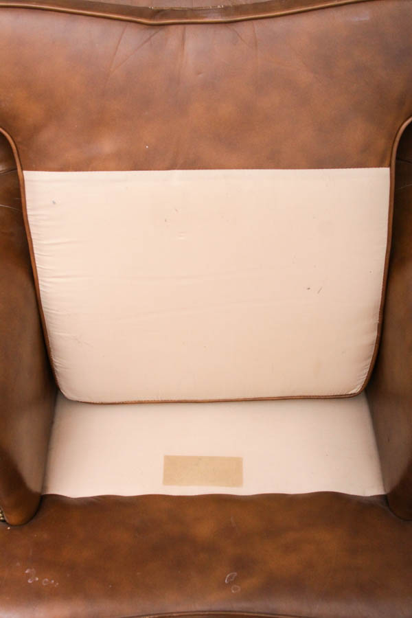 Faux Leather Club Chair