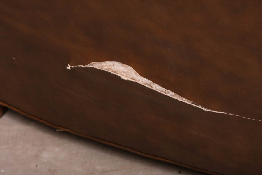 Faux Leather Club Chair
