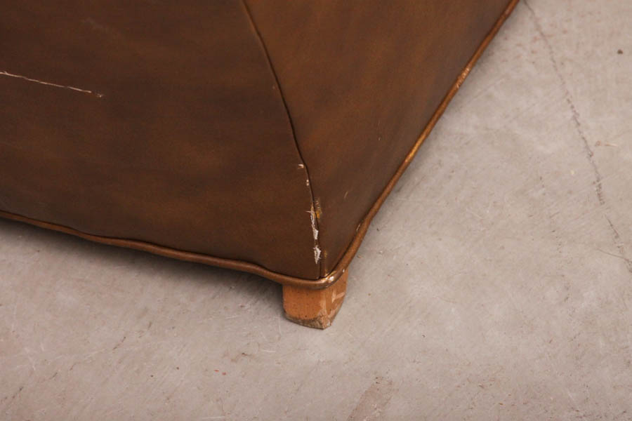 Faux Leather Club Chair