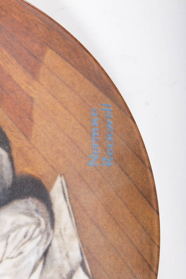 Norman Rockwell Book and Commemorative Plate