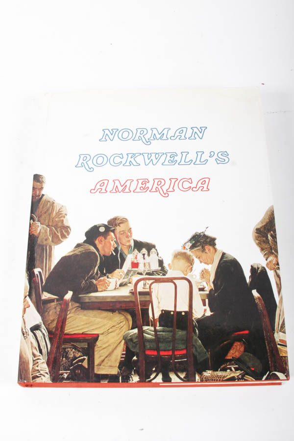 Norman Rockwell Book and Commemorative Plate