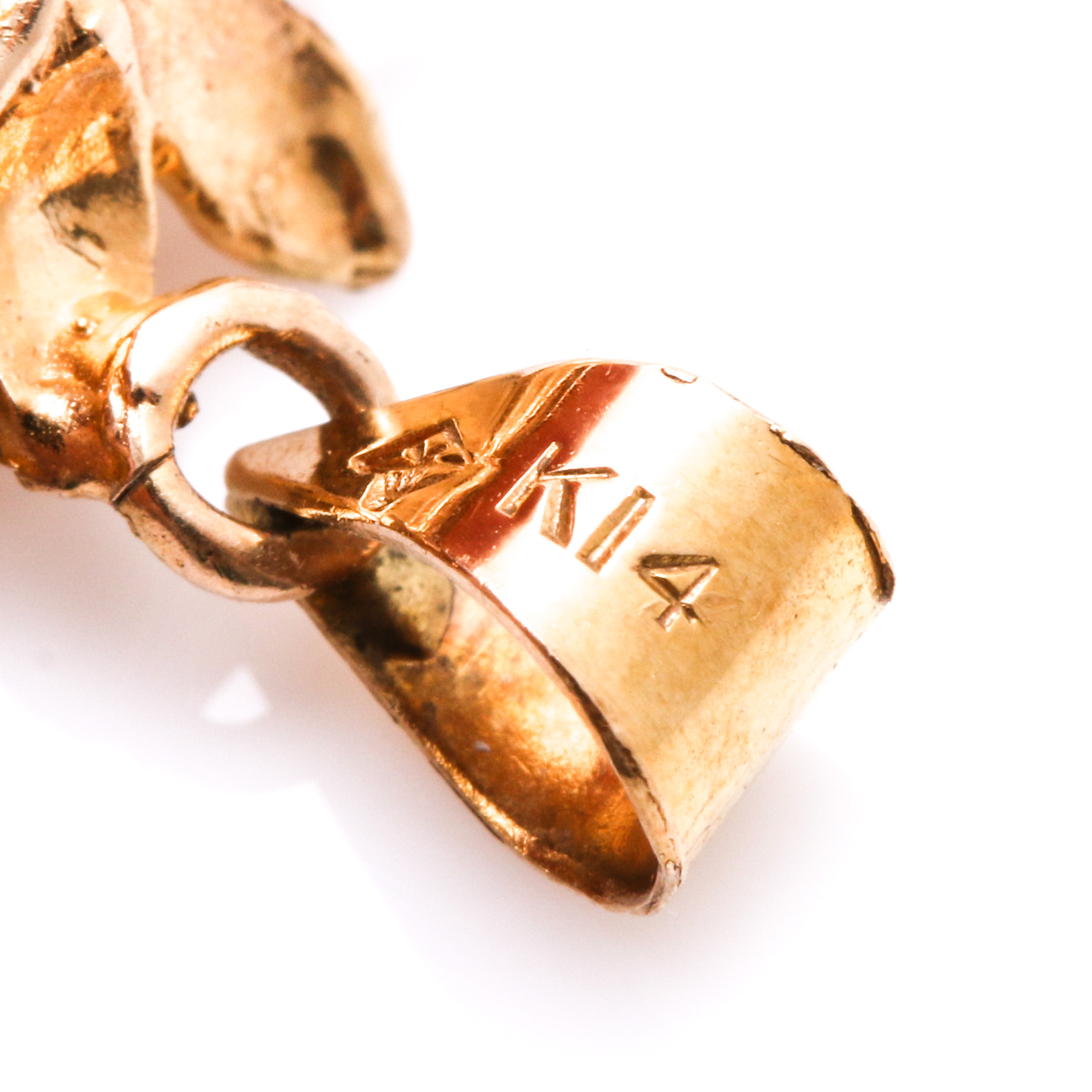 14K Yellow Gold Emerald Pendant