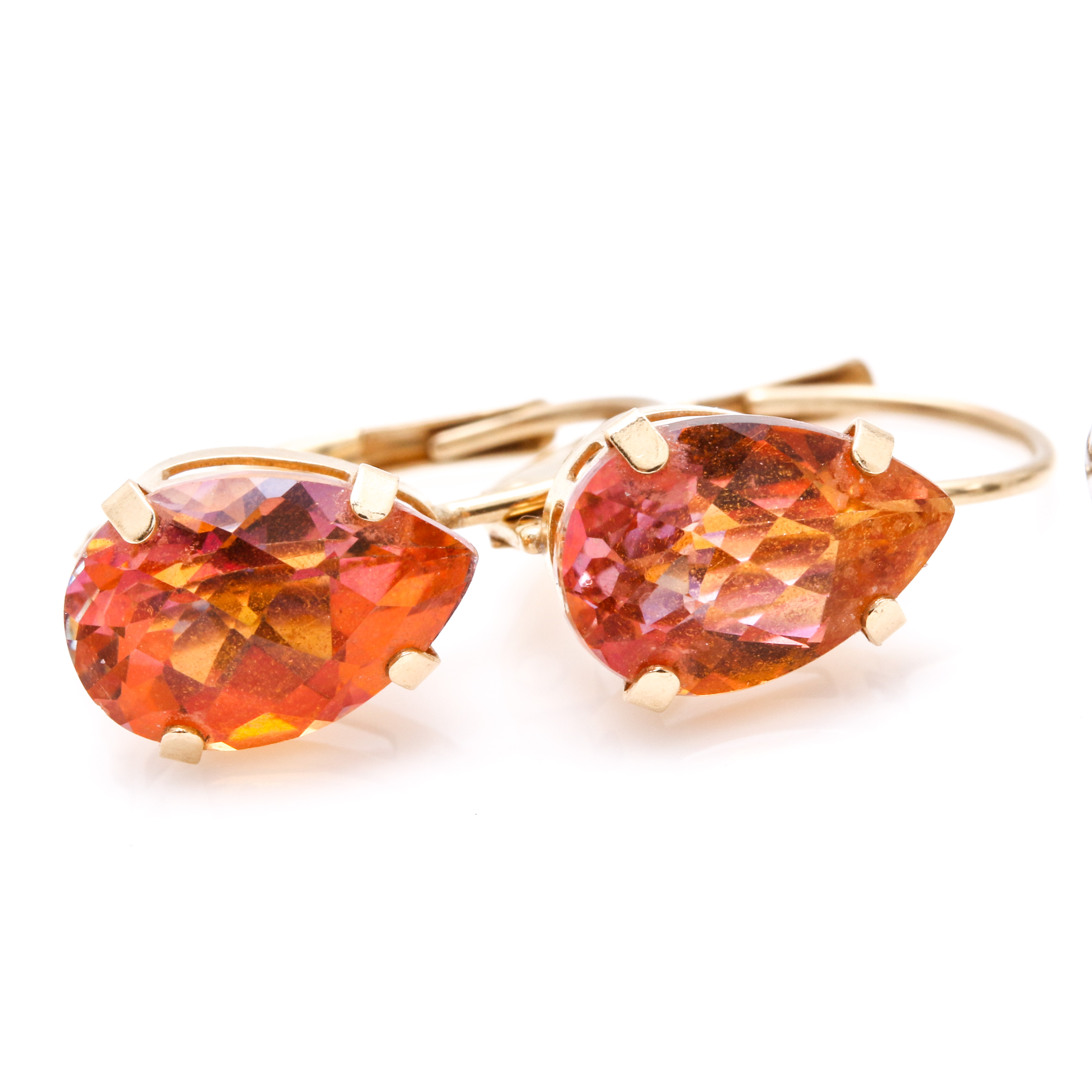 14K Mixed Gold Assortment of Gemstone Earrings