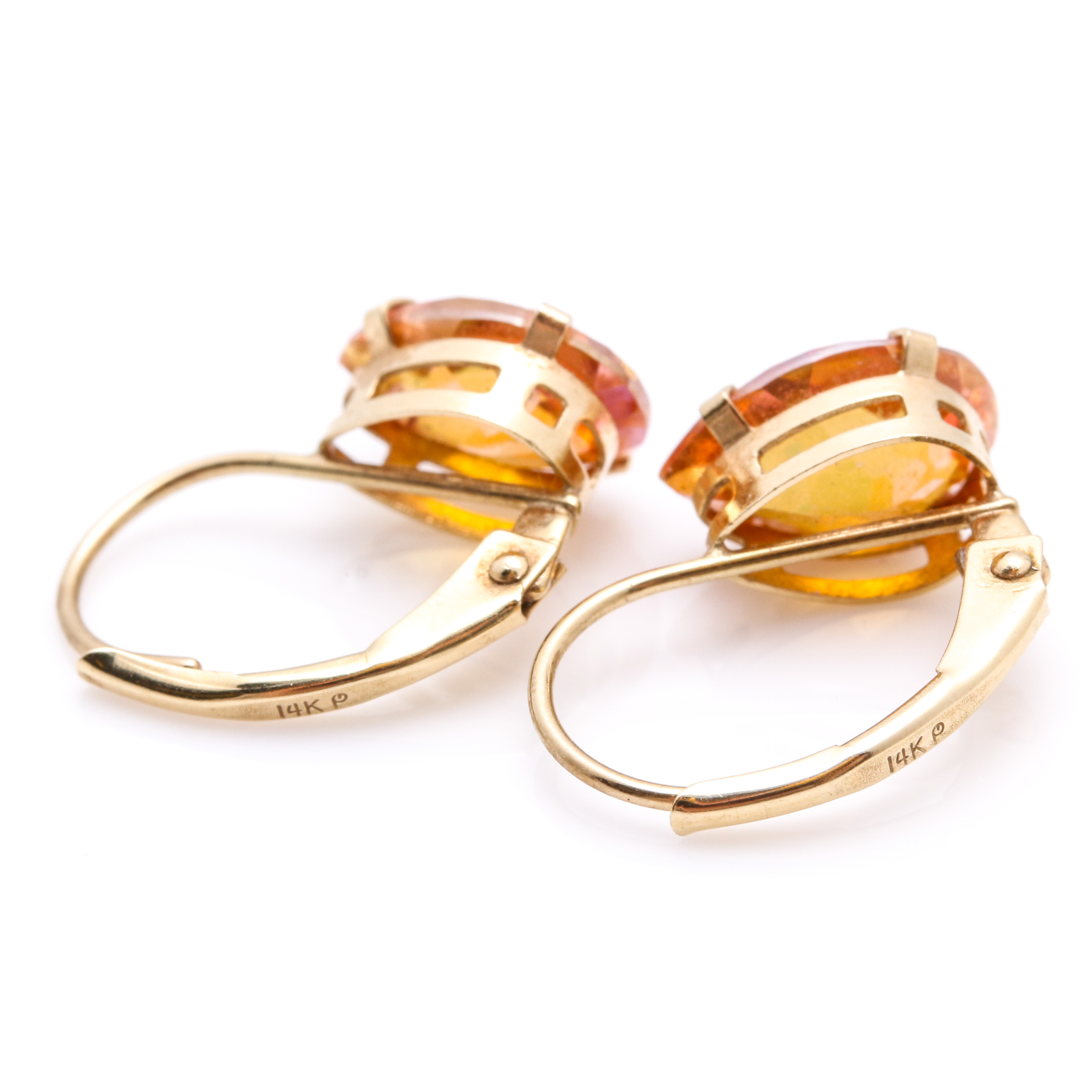 14K Mixed Gold Assortment of Gemstone Earrings