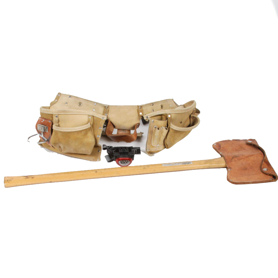 Craftsman Utility Belt with Axe and Headlamp