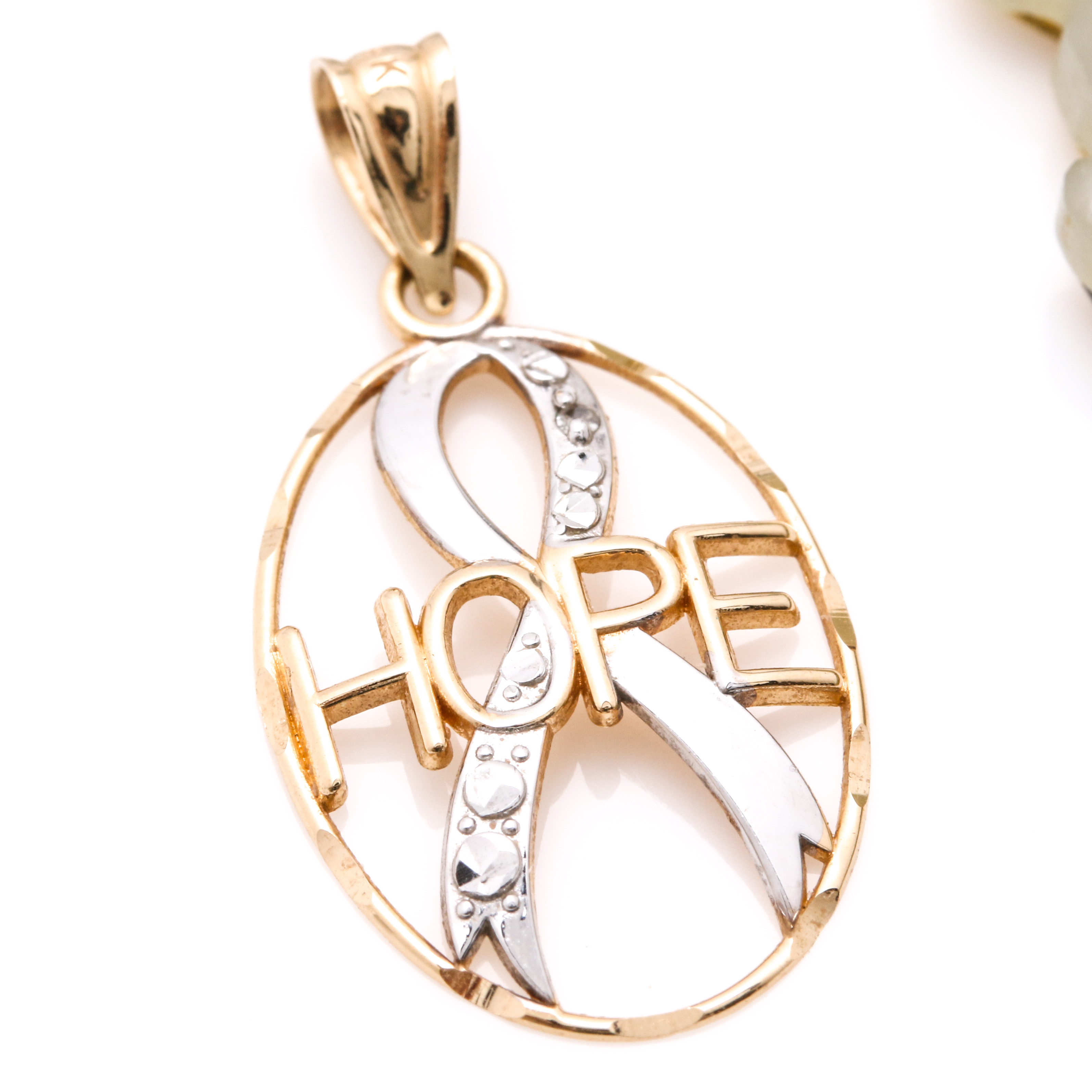 Mixed Gold Diamond and Bowenite Pendants