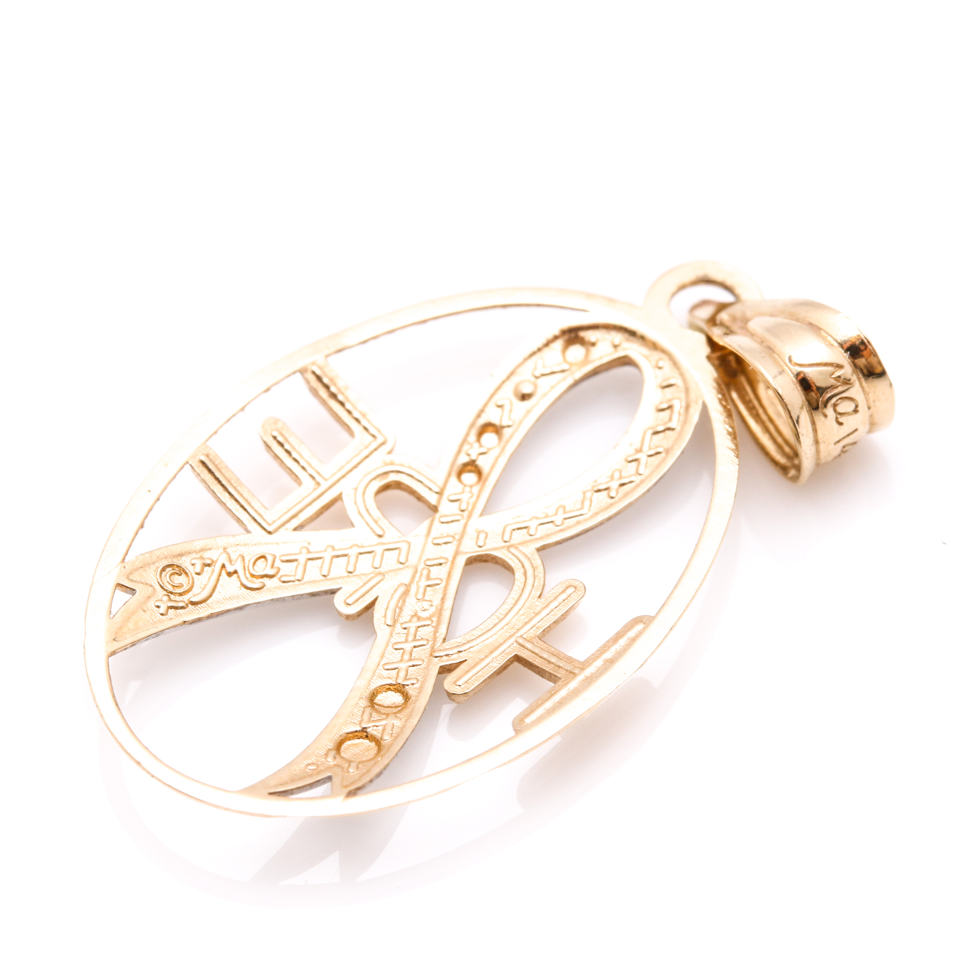 Mixed Gold Diamond and Bowenite Pendants