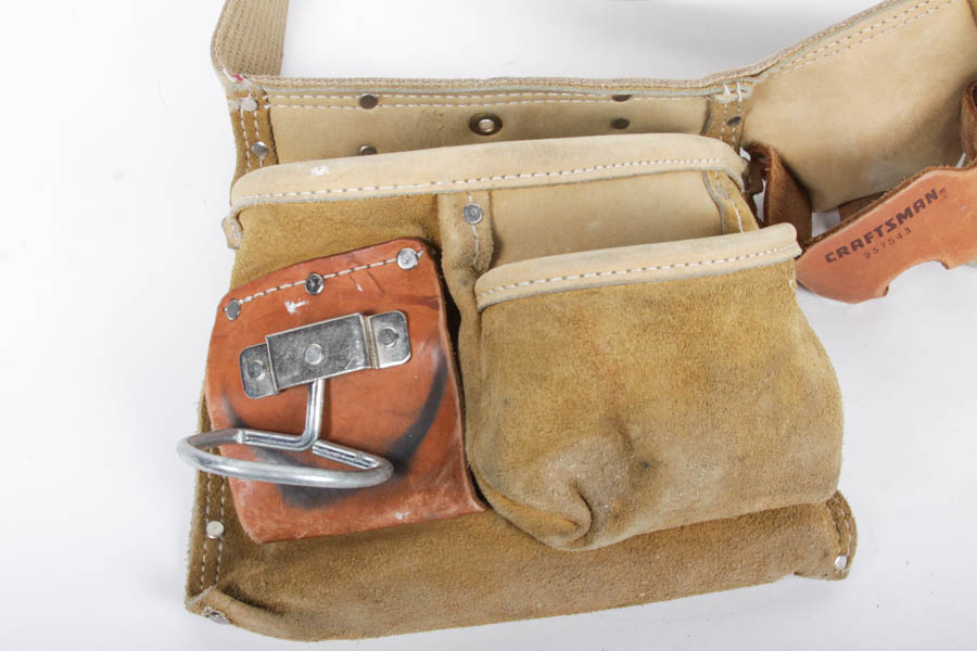 Craftsman Utility Belt with Axe and Headlamp