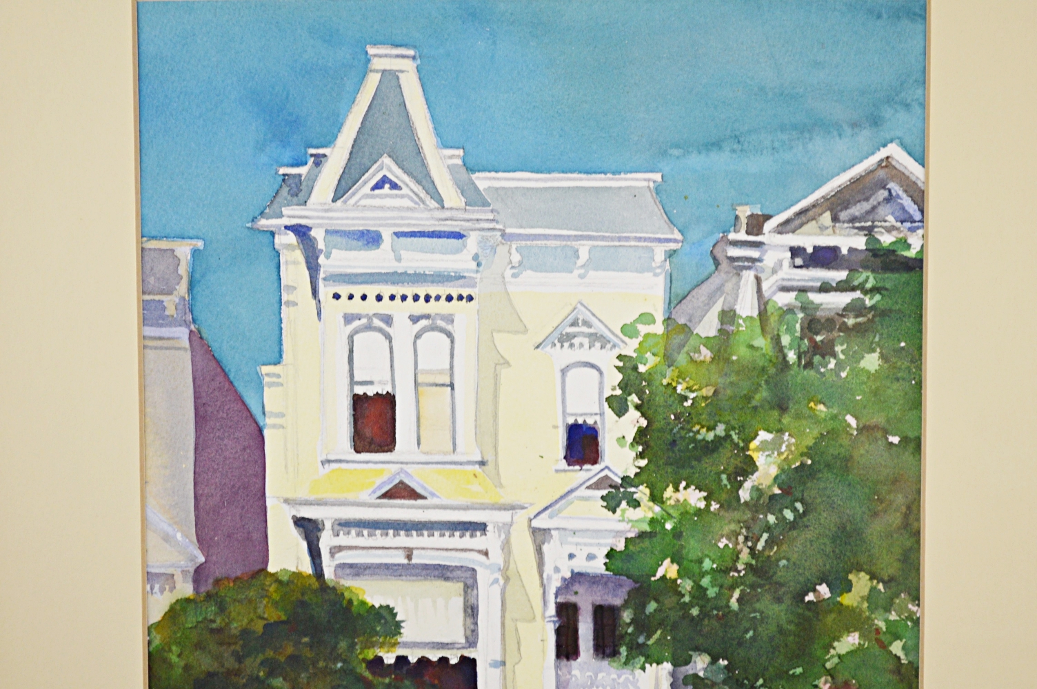 Amanda Eller Kirby Watercolor "A San Francisco House"