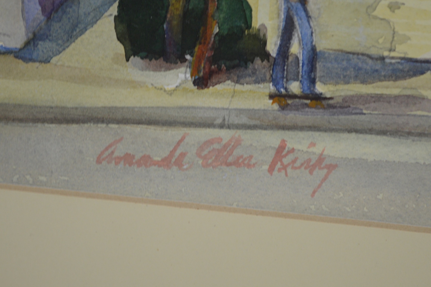 Amanda Eller Kirby Watercolor "A San Francisco House"