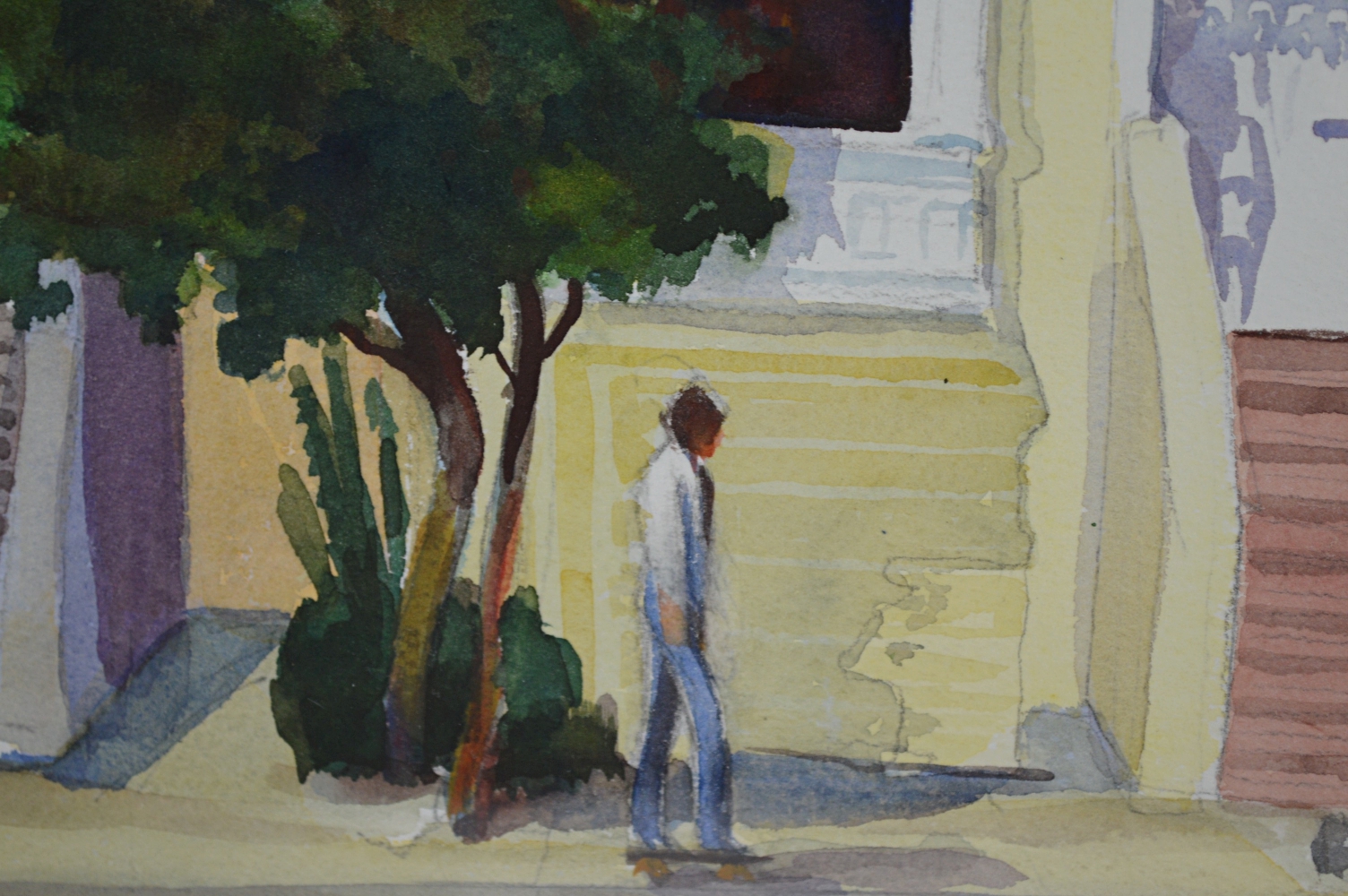 Amanda Eller Kirby Watercolor "A San Francisco House"