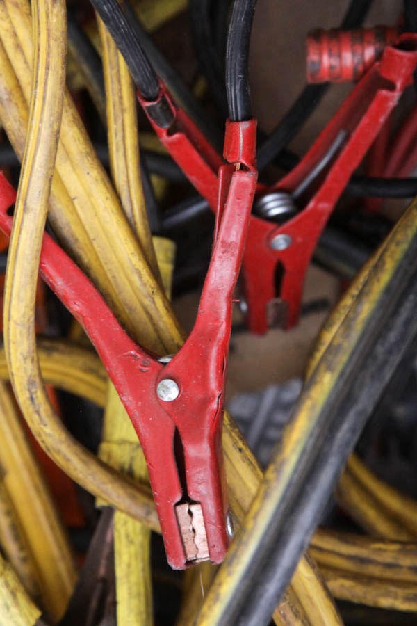 Jumper Cables and Hazard Reflectors