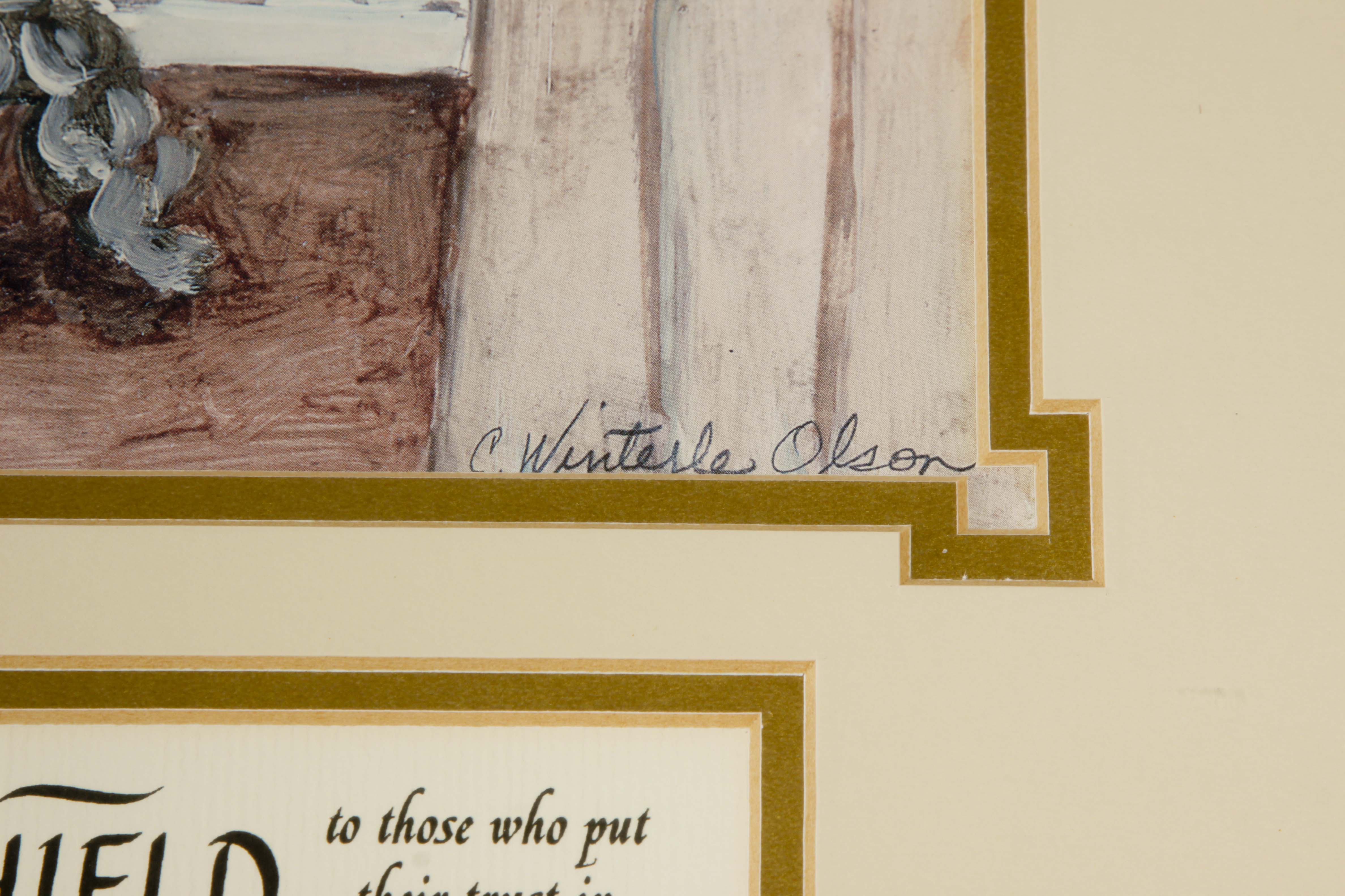 Pair of Framed Offset Lithographs