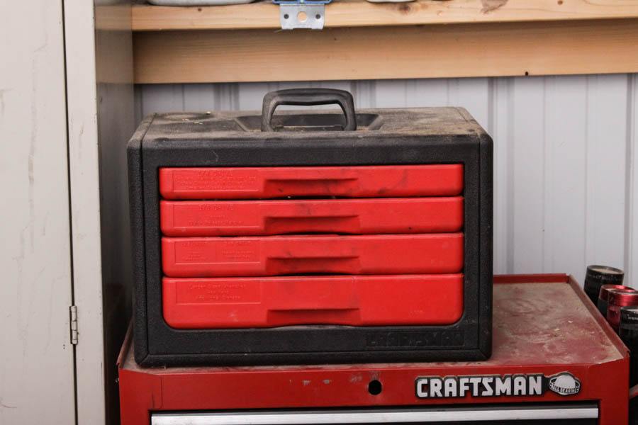 Craftsman Tool Chest with an Assortment of Tools