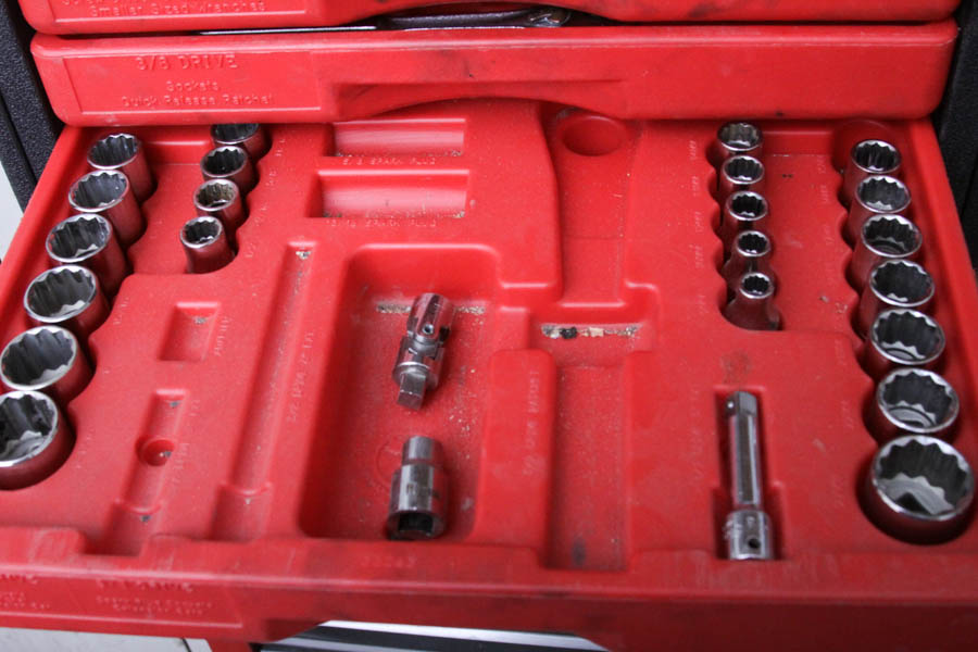 Craftsman Tool Chest with an Assortment of Tools