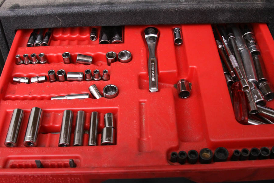 Craftsman Tool Chest with an Assortment of Tools