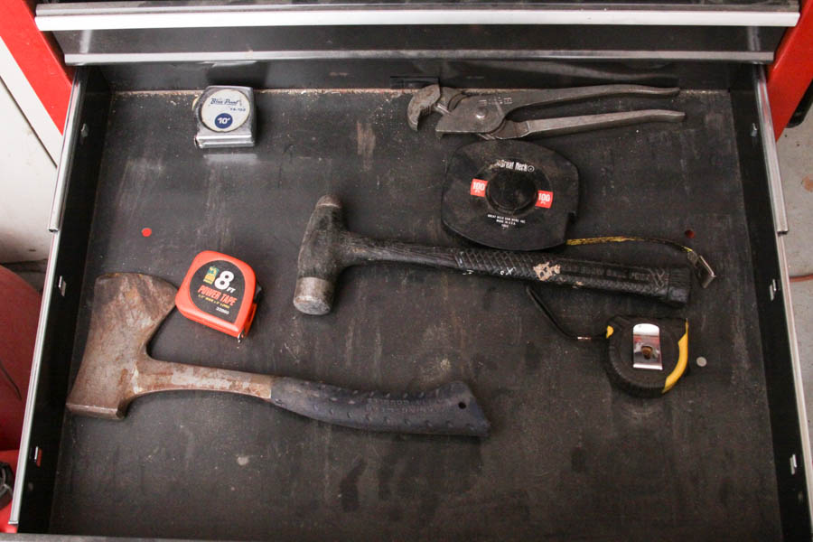 Craftsman Tool Chest with an Assortment of Tools