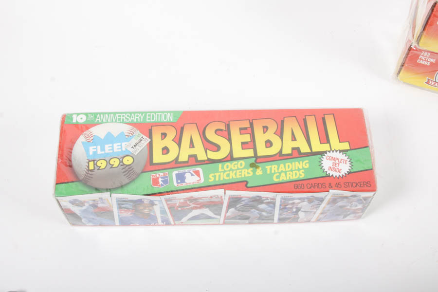 Topps, Fleer, and Score Unopened Baseball Card Sets