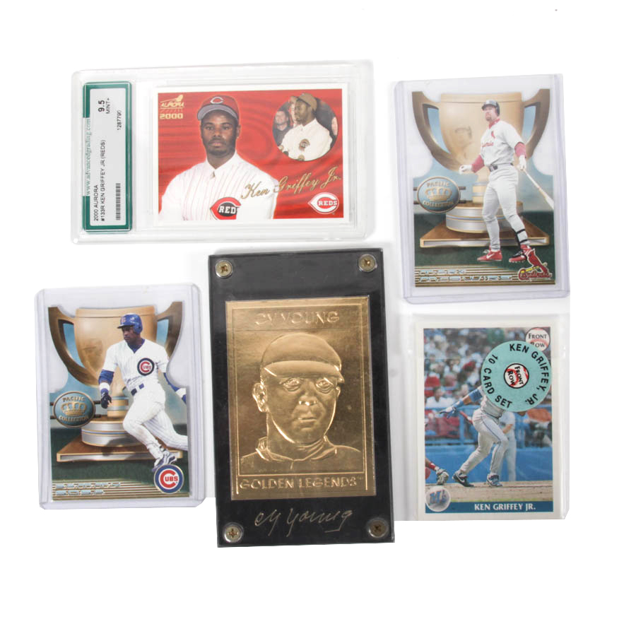 Collection of Baseball Cards in Plastic Cases