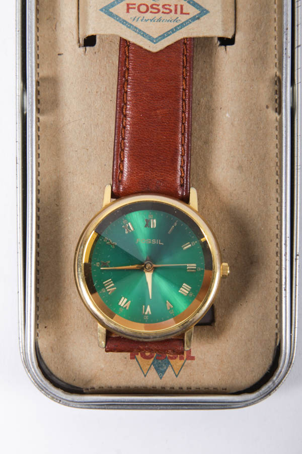 Fossil Watch with Leather Band