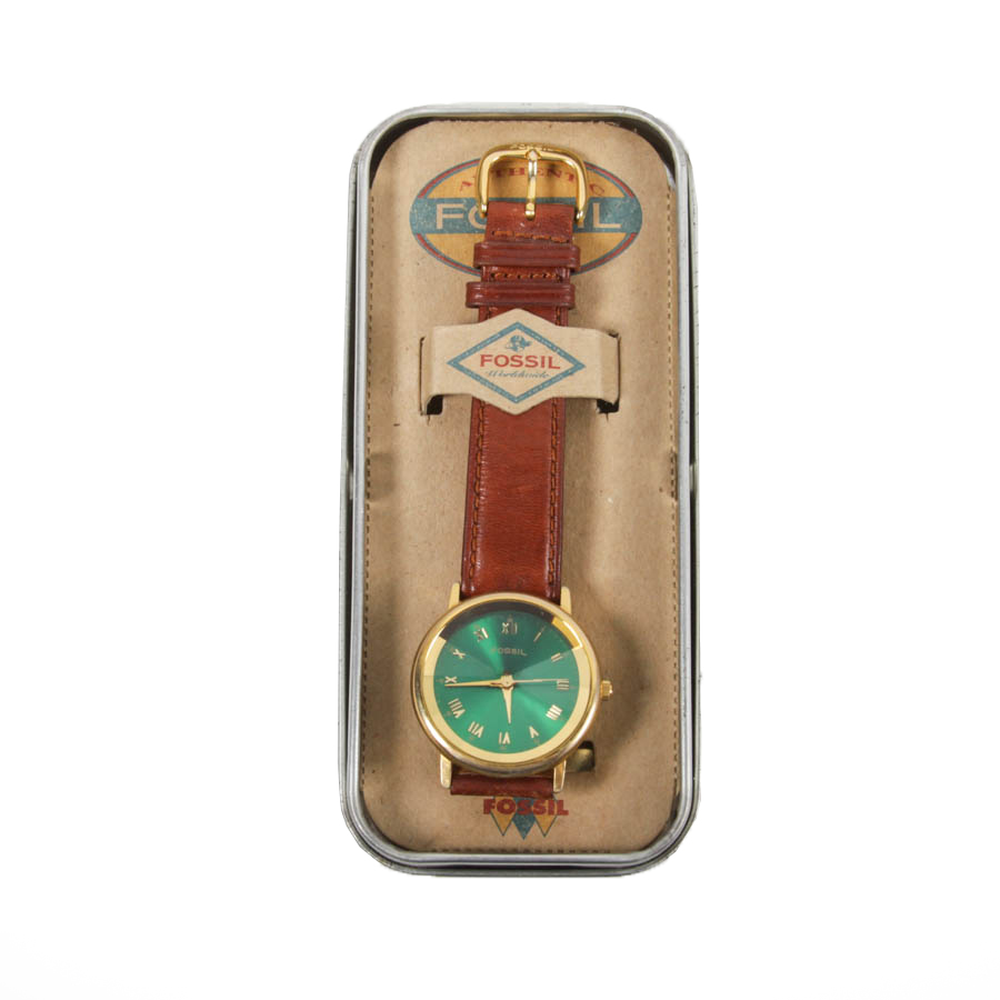 Fossil Watch with Leather Band