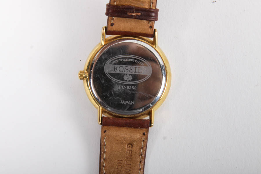 Fossil Watch with Leather Band