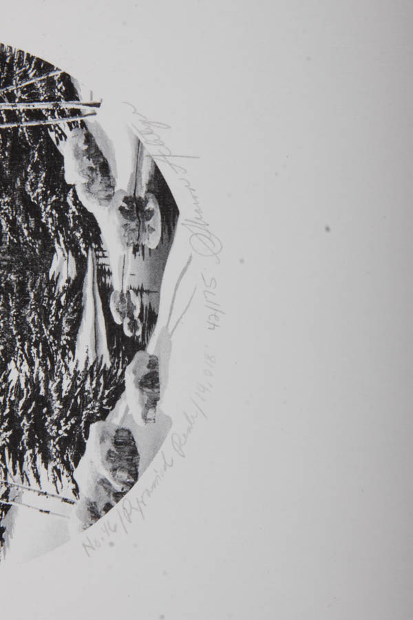 Signed Limited Edition Offset Lithographs "Mount Yale" and "Pyramid Peak"