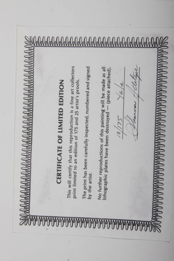 Signed Limited Edition Offset Lithographs "Mount Yale" and "Pyramid Peak"