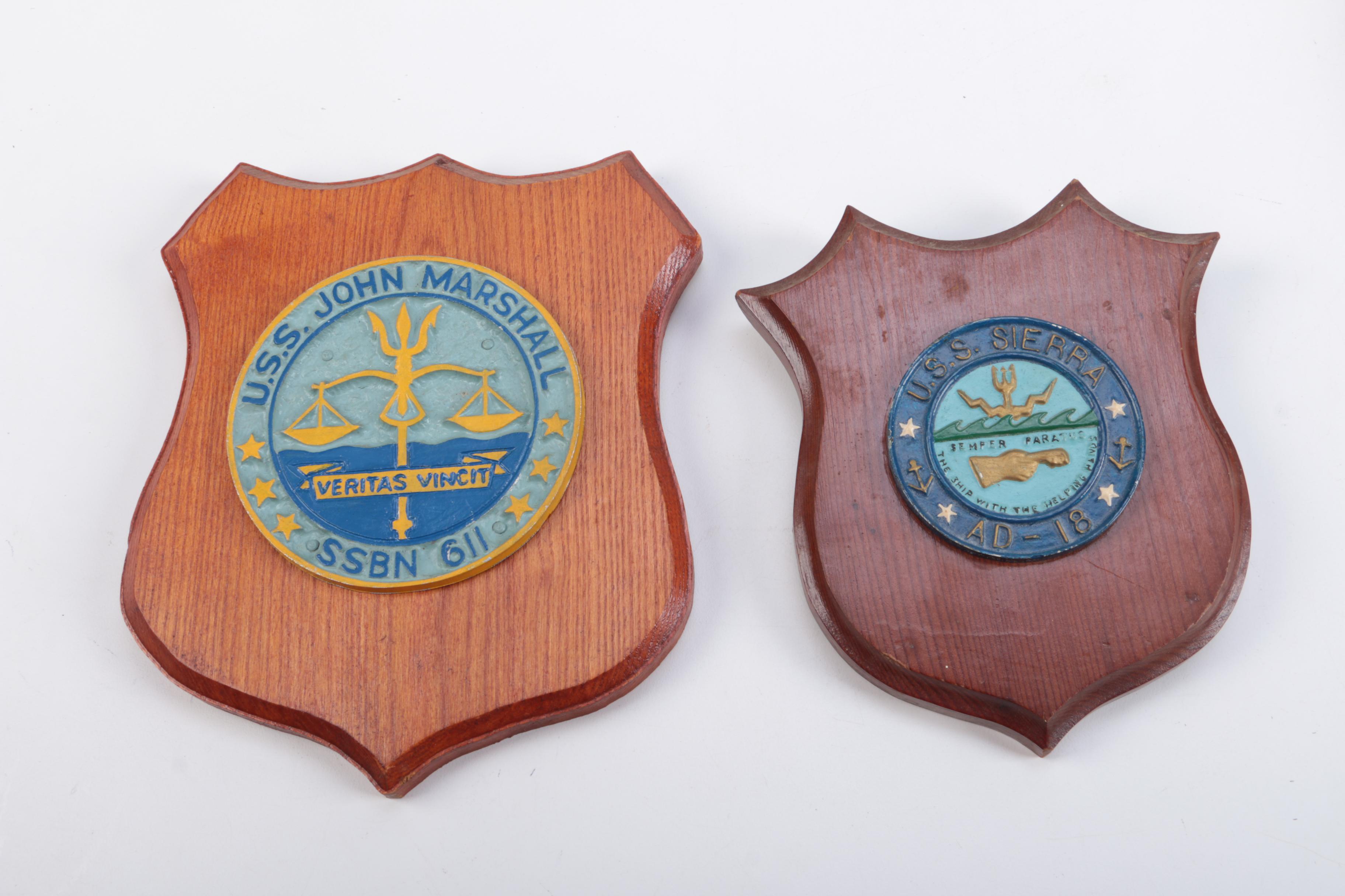 U.S. Navy Ship Plaques
