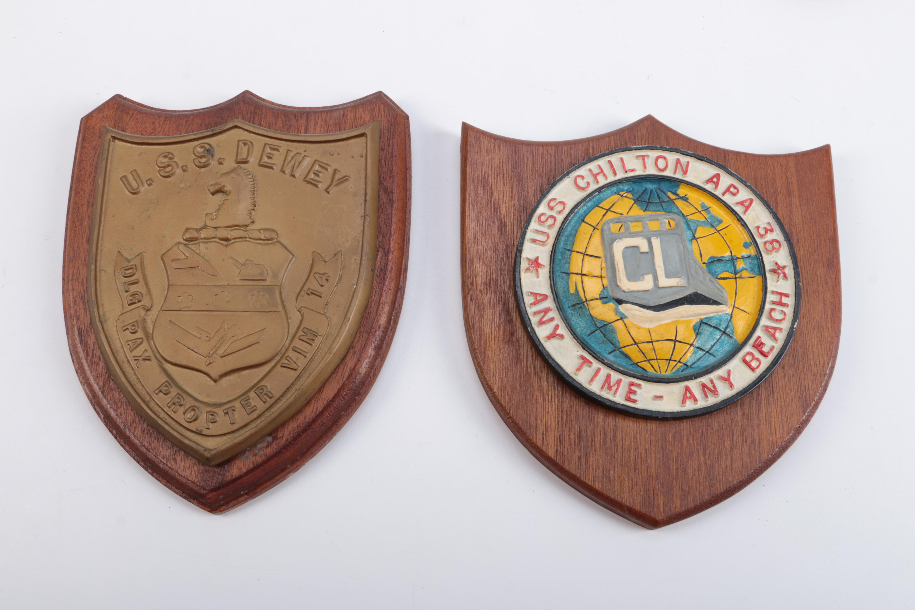 U.S. Navy Ship Plaques